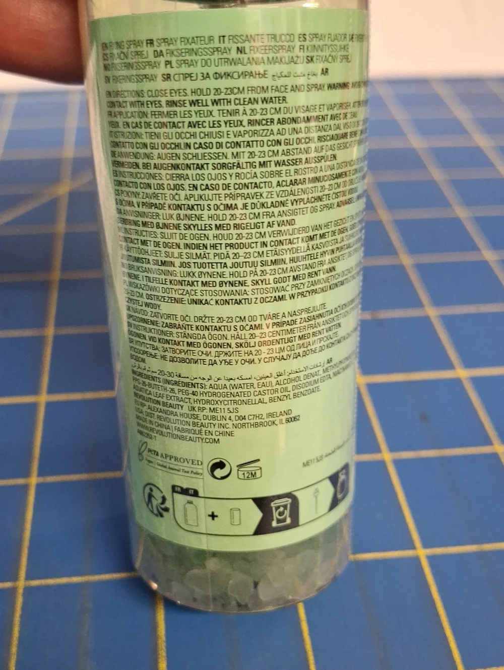Revolution Aura Fix Aventurine Setting Spray 85ml New Sealed Bottle— Green